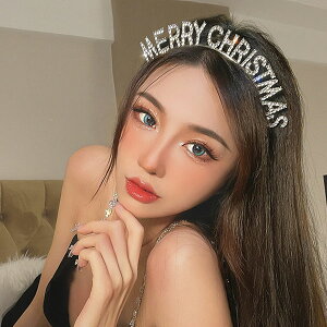 ANNAS 聖誕節 跨年 生日 髮箍 水鑽 皇冠 新年 聖誕 派對 拍照 慶生 網紅 名媛