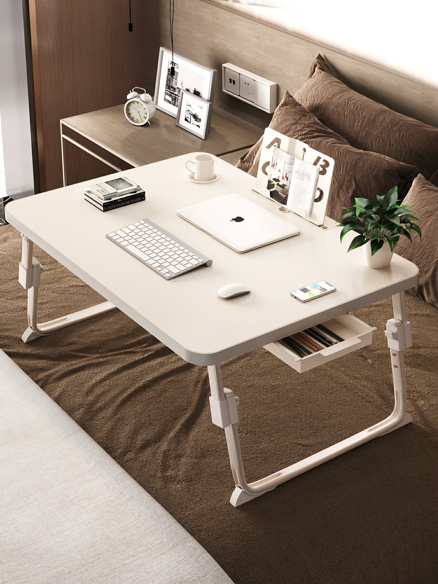 餐桌可升降床上吃飯桌家用臥室床上簡約小桌子宿舍電腦桌可折疊桌