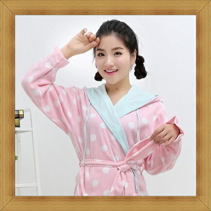 <br> ☆睡衣睡袍(單套)-珊瑚絨保暖舒適長袖男女居家服53a47【日本進口】【米蘭精品】<br>