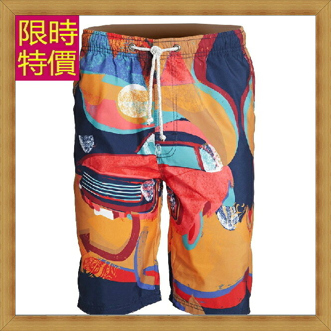 海灘褲 男短褲子-陽光沙灘戲水男休閒褲1色54q11【韓國進口】【米蘭精品】