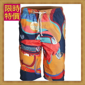 海灘褲 男短褲子-陽光沙灘戲水男休閒褲1色54q11【韓國進口】【米蘭精品】