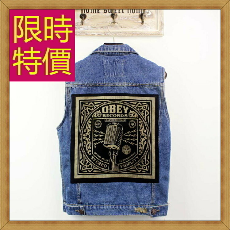 牛仔背心 單寧馬甲-水洗百搭經典男背心外套4色55i41【獨家進口】【米蘭精品】