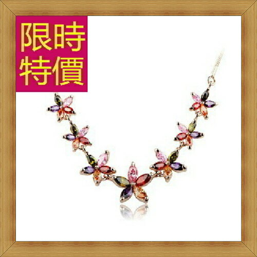 現貨+預購 水晶項鍊吊墜子女飾品-七夕情人節生日禮物氣質優雅鎖骨鍊2色57y29【獨家進口】【米蘭精品】