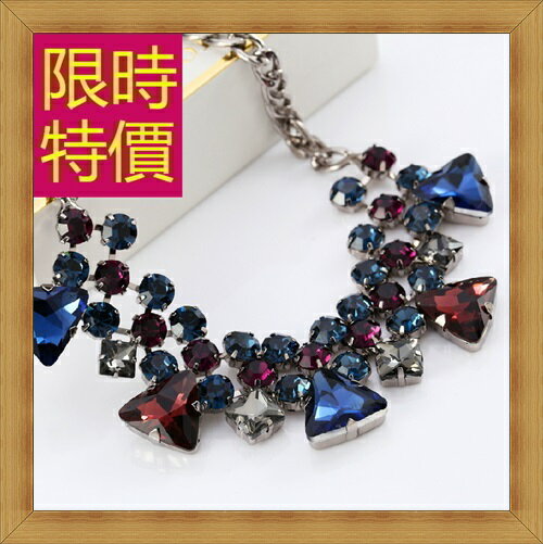 現貨+預購 水晶項鍊吊墜子女飾品-七夕情人節生日禮物氣質優雅鎖骨鍊3色57y39【獨家進口】【米蘭精品】