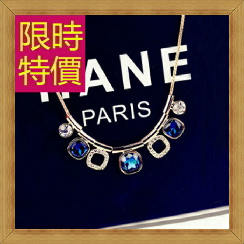 現貨+預購 水晶項鍊吊墜子女飾品-七夕情人節生日禮物氣質優雅鎖骨鍊1色57y40【獨家進口】【米蘭精品】