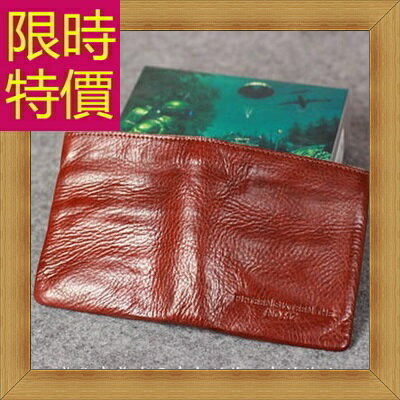 短夾 真皮皮夾-經典實用復古男錢包3色58c118【獨家進口】【米蘭精品】