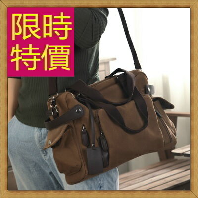 帆布包 手提包-大容量旅行出遊攜帶方便男側背包59j69【獨家進口】【米蘭精品】