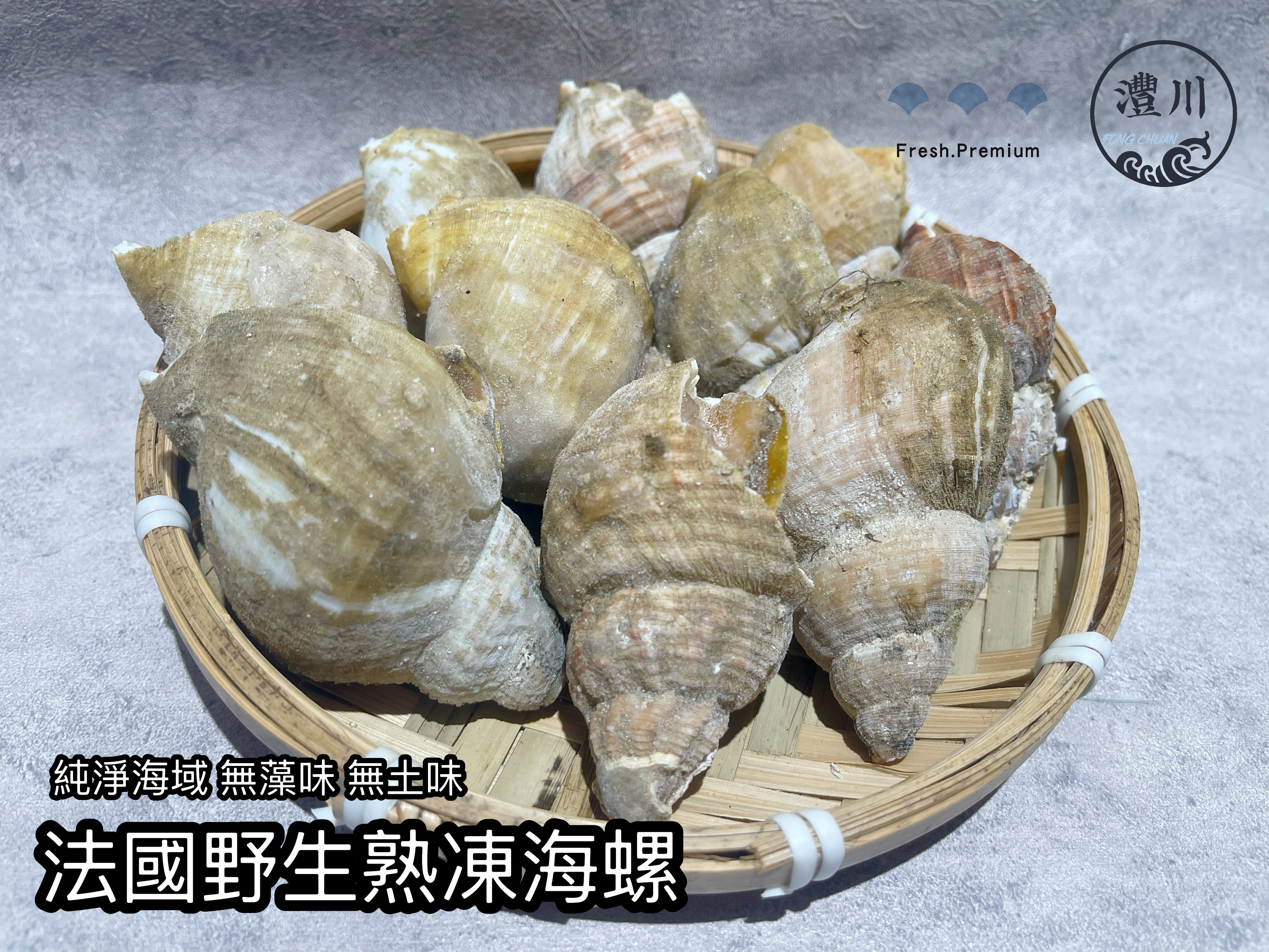 【灃川生鮮】鮮凍法國野生海螺