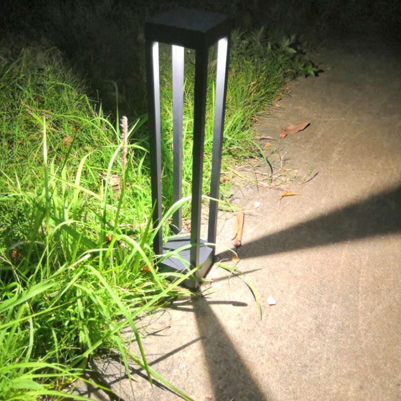 【免運】可開發票 庭院造景燈 方形現代簡約LED插地草坪燈花園燈景觀別墅園林草地酒店柱頭燈