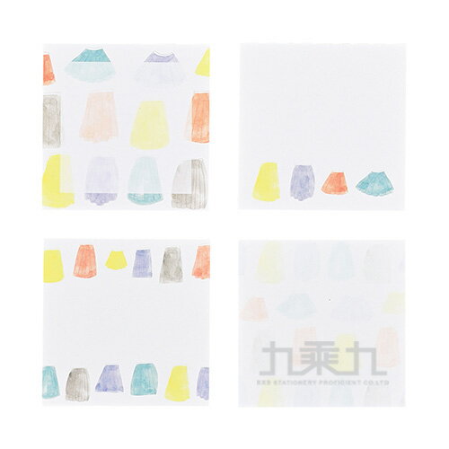 EL Commun Resfeber 繽紛旅行便利貼-裙子【九乘九購物網】