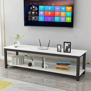 落地置物架 簡易電視櫃鋼木電視架層架組合組合視聽櫃矮櫃客廳組合地櫃-快速出貨