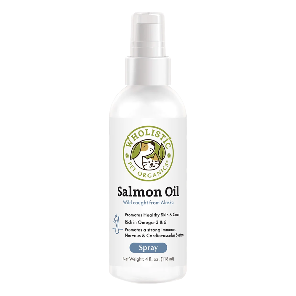 【Wholistic Pet Organics 護你姿】野生深海鮭魚油 全齡犬貓 寵物保健 維持心血管健康 使毛髮濃密亮麗有光采_4oz