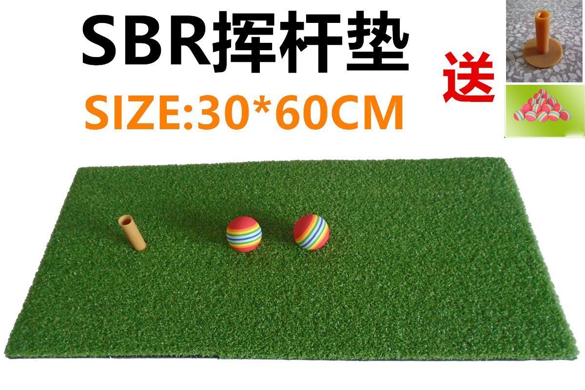 【百貨屋二號】熱銷室內高爾夫揮桿練習器 打擊墊訓練器 家庭辦公室用便攜練球墊