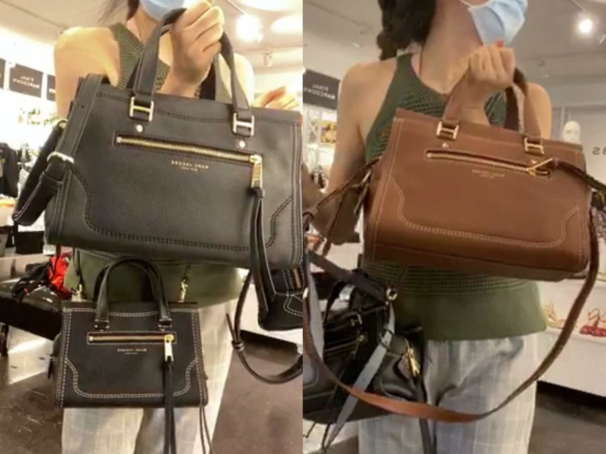 美國專櫃限量MJ全新正品MARC JACOBS 經典黑色、土耳其藍、焦糖棕-小號、大號 機車包.(全真皮款) 相機包　斜背包．【休閒百搭 可放長夾 空間容量大,造型簡約有型.】-(保證100% MJ Outiet正品專櫃購入).*vivi shop* 9