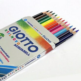 【義大利 GIOTTO】255700 STILNOVO 水溶性色鉛筆 12色/盒