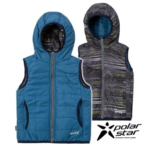 PolarStar 兒童 鋪棉雙面保暖背心『藍』P18209