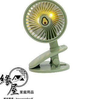 夜燈夾扇【緣屋百貨】天天出貨 電風扇 小風扇 隨身電風扇 usb風扇 電扇 夾扇 嬰兒車夾式電風扇 充電無死角桌扇