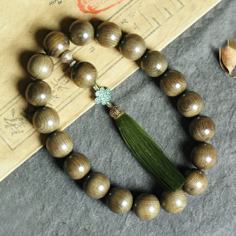 金絲楠木陰沉木手串男女士烏木佛珠手串文玩木質手鏈手持念珠飾品