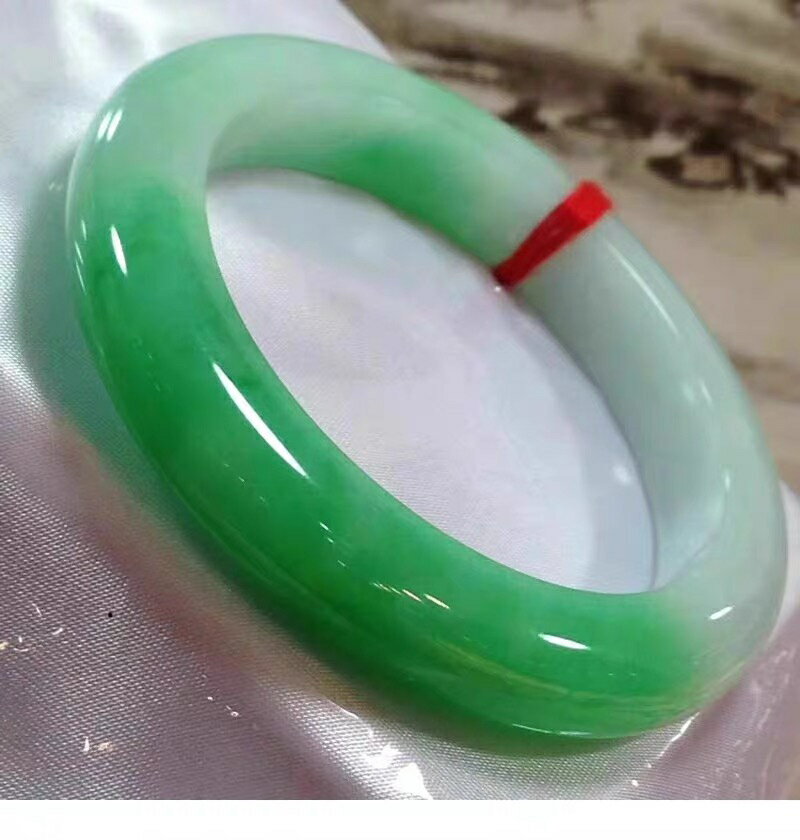 【現貨】緬甸翡翠手鐲冰糯種飄陽綠翡翠玉鐲子水潤細膩貴妃玉石玉器手鐲女【北歐家居生活】