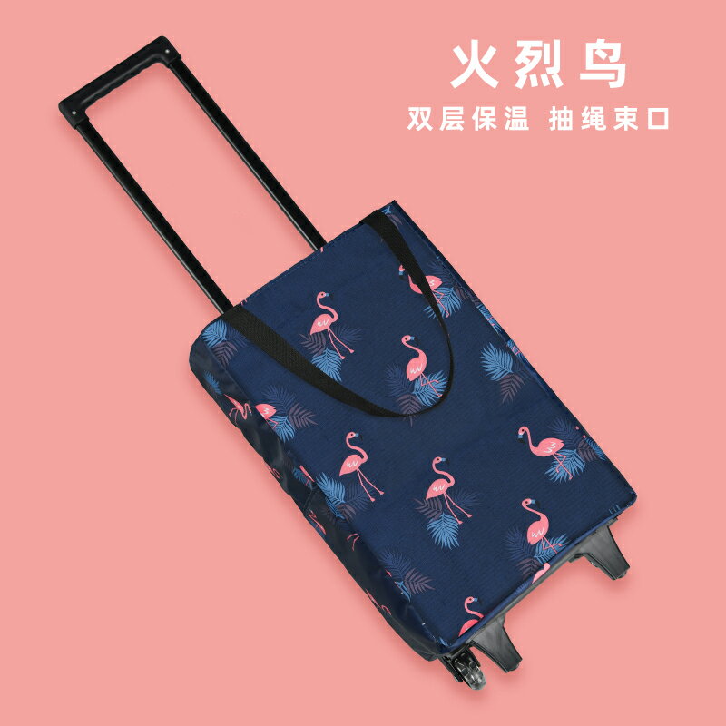 折疊購物車 可伸縮家用輕便買菜神器拉桿買菜車小拉車折疊購物手拉便攜小拖車【HZ3881】