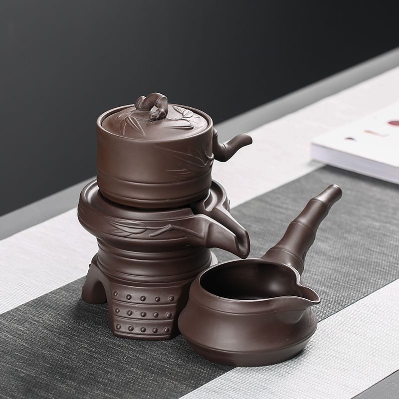 [台灣公司貨 可開發票]紫砂懶人茶漏濾茶器茶葉過濾器半自動功夫茶具配件茶道泡茶神器