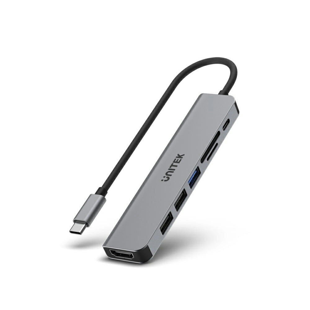 【UNITEK】uHUB S7+ 7合1 USB-C 5Gbps 集線器【三井3C】