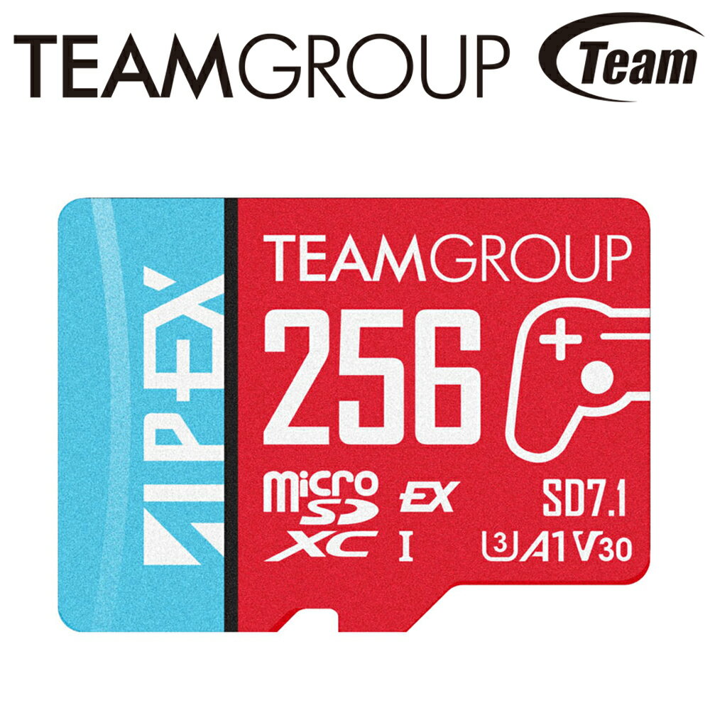 Team 十銓 256GB APEX SD7.1 microSD Express microSDXC TF U3 A2 V30 記憶卡