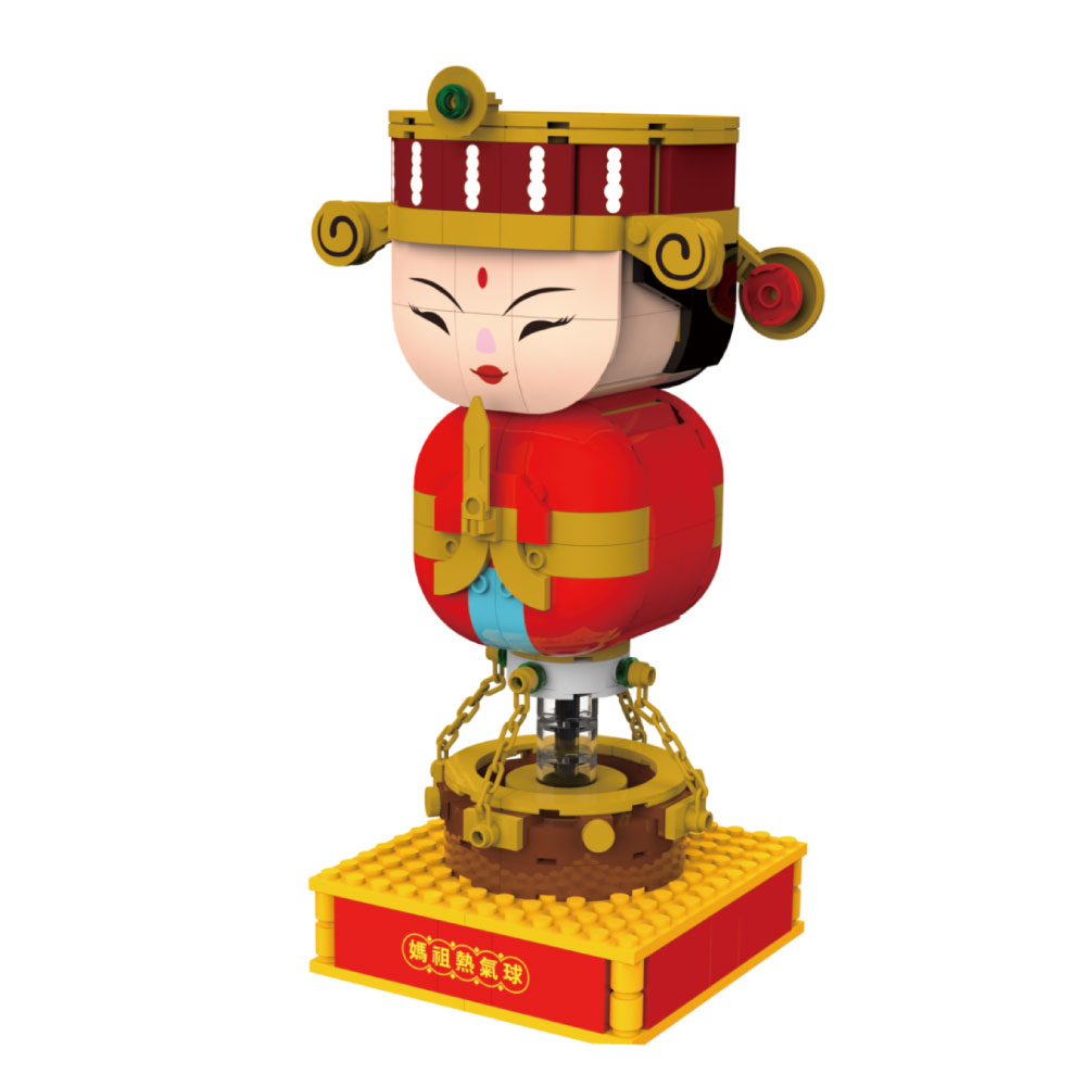 【TRUE WAY TOY】 EW-5182  台東天后宮媽祖熱氣球 (廟方授權積木/已過香爐)  熱氣球  媽祖 1