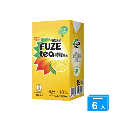 FUZE TEA飛想茶檸檬紅茶300ml*6【愛買】