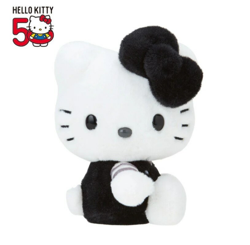 【震撼精品百貨】Hello Kitty 凱蒂貓~日本SANRIO 三麗鷗KITTY50週年變裝系列絨毛玩偶娃娃-黑白*96035