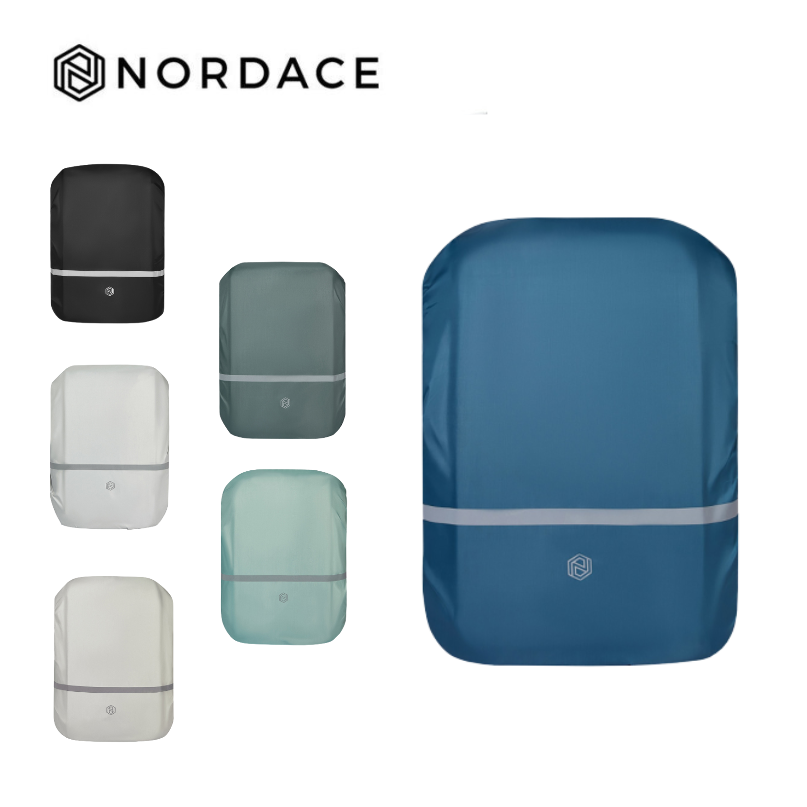 Nordace 防雨罩 背包套 防水套 防水罩 背包罩 適用於20L至40L的背包- 6色可選-藍色