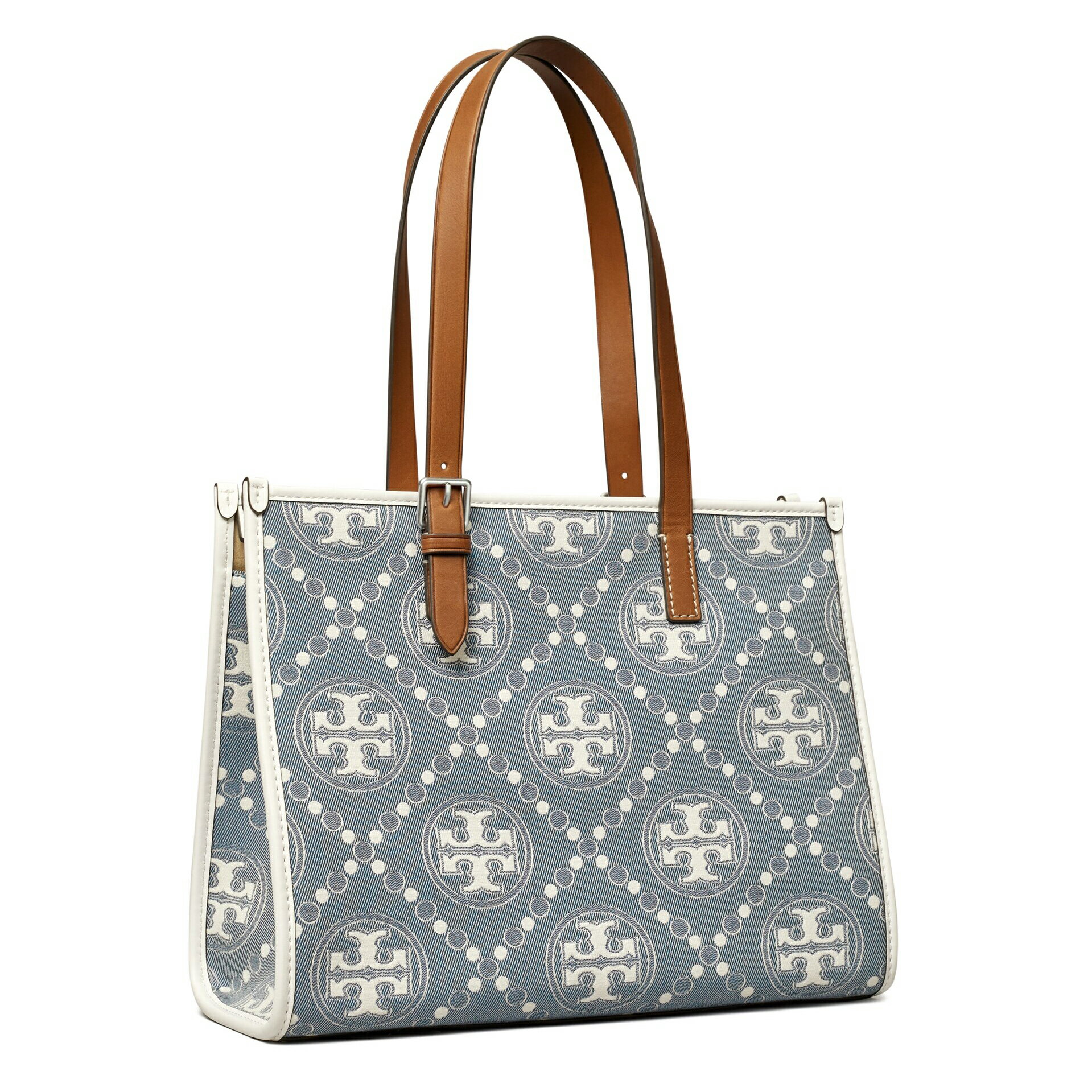 精選★TORY BURCH MONOGRAM牛仔提花小號手提斜跨托特包 146663 (預購)【920假日特企】美包限時優惠 全館免運 領券再現折♥♥~