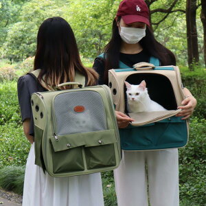 寵物太空包 貓包 寵物手提包 太空艙 貓包外出便攜太空寵物背包艙貓咪書包狗狗雙肩籠貓袋折疊透氣大號