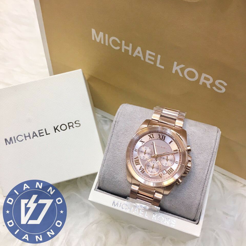 帝安諾-實體店面 Michael Kors 手錶 MK 三眼 玫瑰金 日期 碼表 女錶 羅馬 鋼帶 MK6367【APP下單享4%點數】