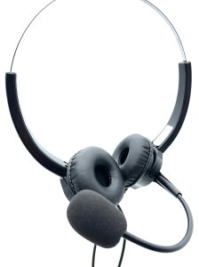 雙耳總機耳機麥克風/辦公室電話耳機/家用電話耳機/室內電話耳機/總機式電話免持聽筒