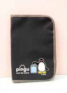 【震撼精品百貨】Pingu 企鵝家族 證件套-黑灰#72830 震撼日式精品百貨