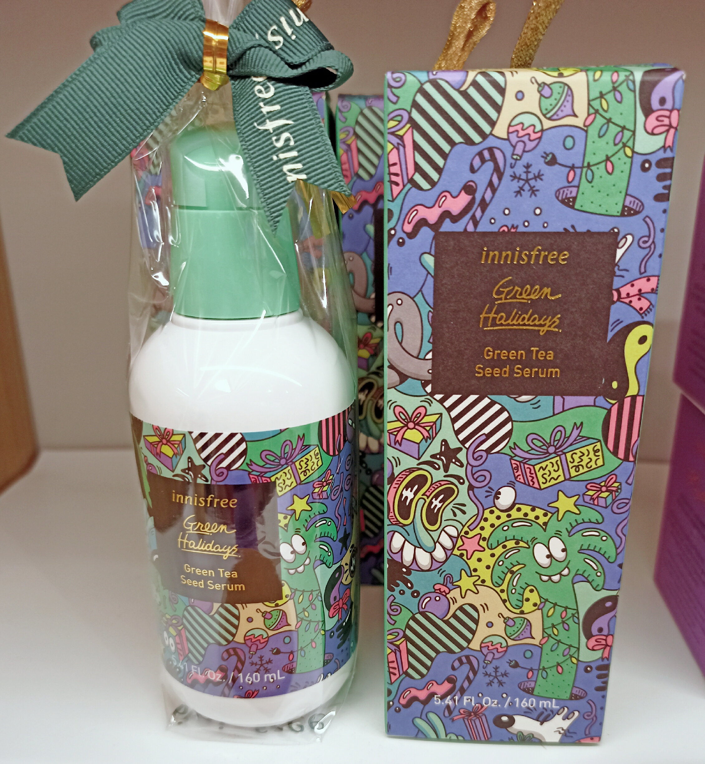 韓國 innisfree 綠茶籽保濕精華 160ml/2020聖誕限定包裝 [FIFI SHOP]