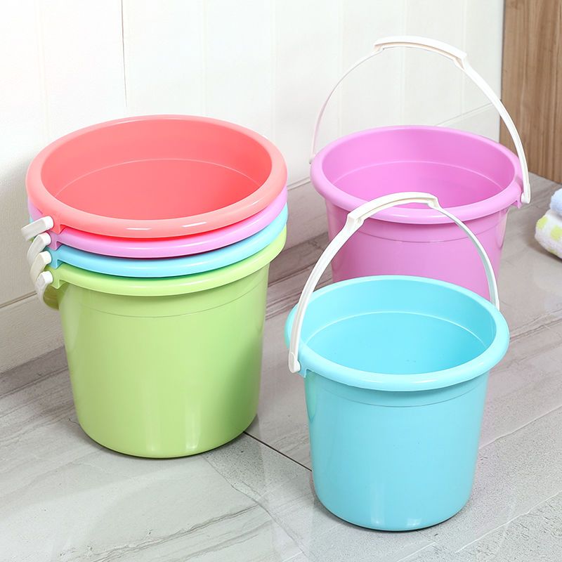 兒童用塑料桶號收納桶裝水桶加厚彩色收納桶玩具桶洗車水桶