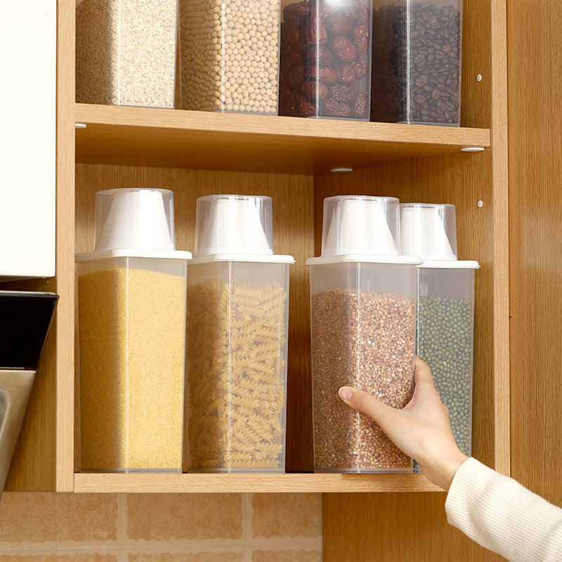 五谷雜糧儲物罐大號塑料收納盒廚房食品儲存收納盒幹貨密封罐家用