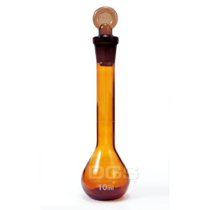 茶色量瓶玻璃栓 經濟型 Flask, Volumetric, Glass Stopper