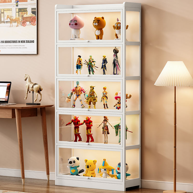 手辦樂高展示柜模型放玩具收納盒仿亞克力透明家用陳列架積木柜子