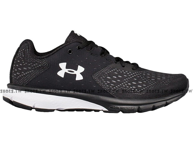 《下殺６折》Shoestw【1298670-001】UNDER ARMOUR UA Charged Rebel 網布 網洞 黑色 女生