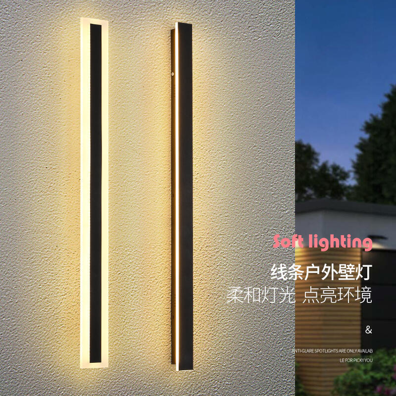 【免運】led防水長條壁燈簡約戶外壁掛燈歐式書房樓梯智慧外牆 庭院燈