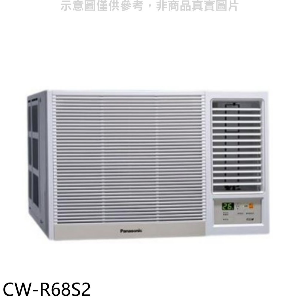 APP下單4%點數★Panasonic國際牌【CW-R68S2】定頻右吹窗型冷氣
