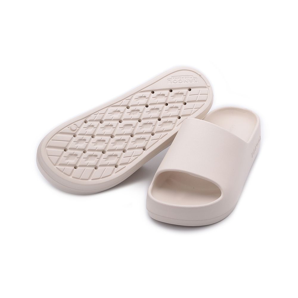 KANGOL 厚底拖鞋 米 6352862301 女鞋 3