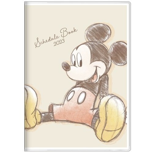 【震撼精品百貨】2023年 掛曆/年曆/手帳~Micky Mouse_米奇/米妮~ 米奇 2023 B6年曆手帳本-手繪*68554