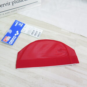 ARENA SWIM 網布泳帽 專業競賽款 舒適透氣 排水性佳 有分尺寸 ARN13RED 紅【iSport 愛運動】