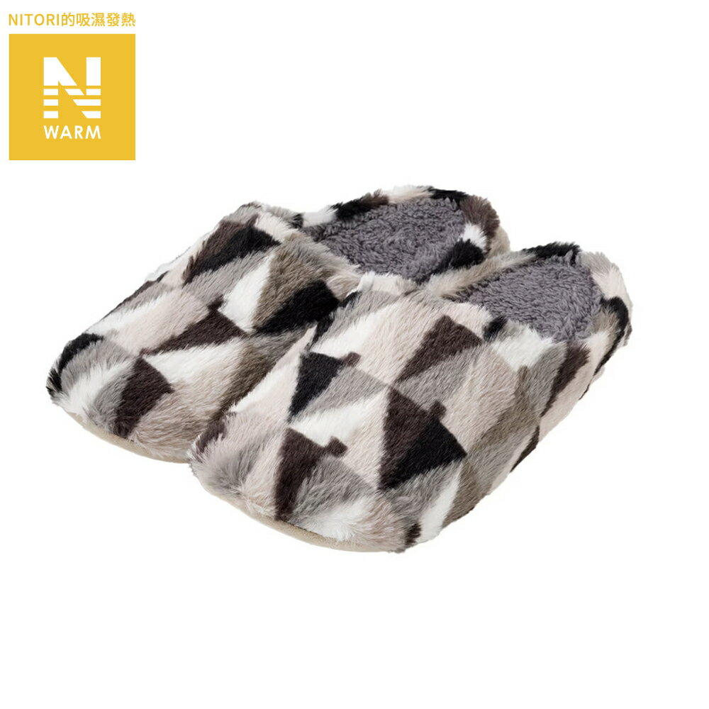 吸濕發熱 拖鞋 N WARM TR2501 GY LL NITORI宜得利家居