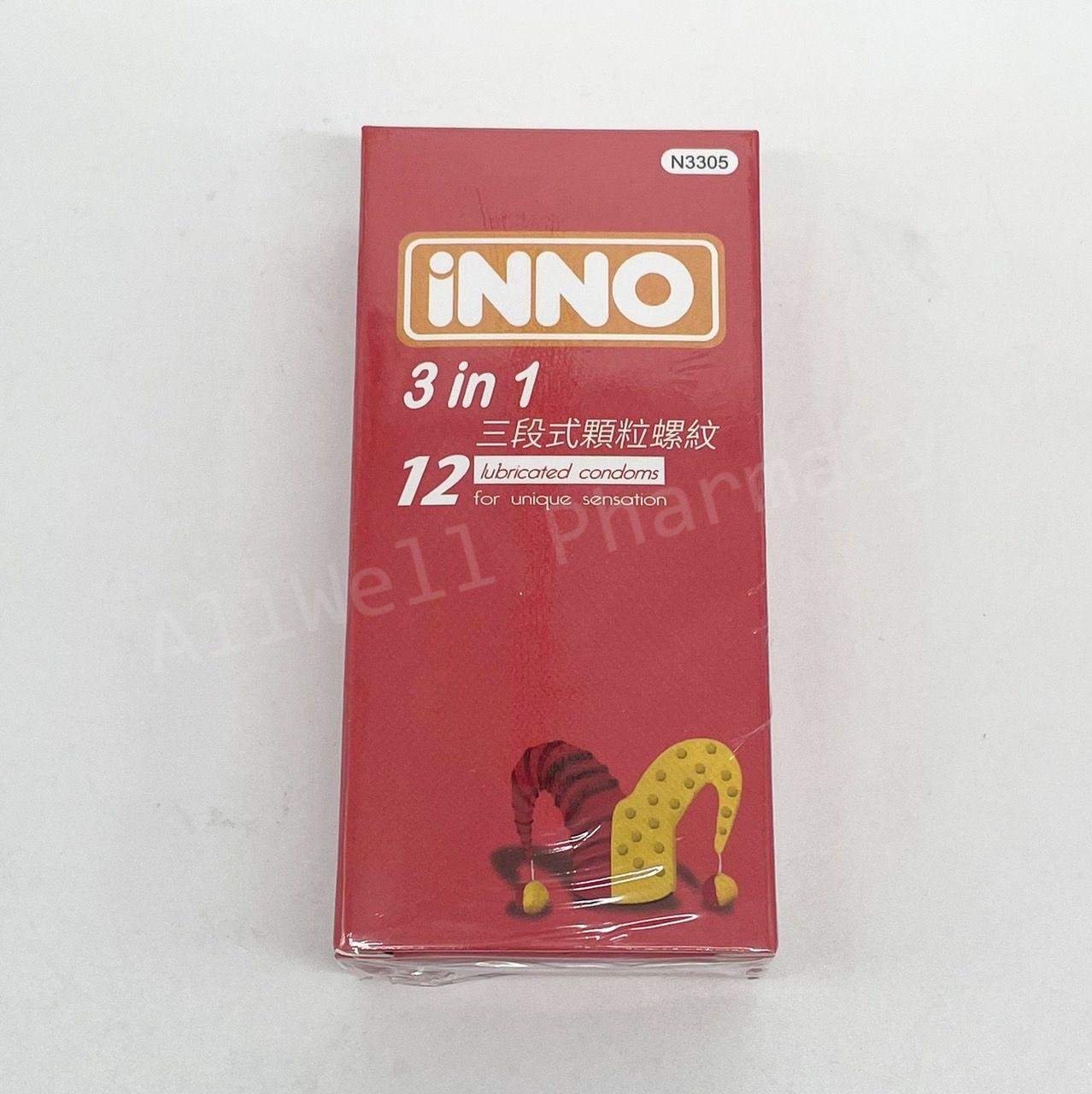 Inno茵諾 衛生套( 三段式顆粒螺紋/水果香氛/XL加大型) /  Smile史邁爾 衛生套 12入/盒 保險套 3