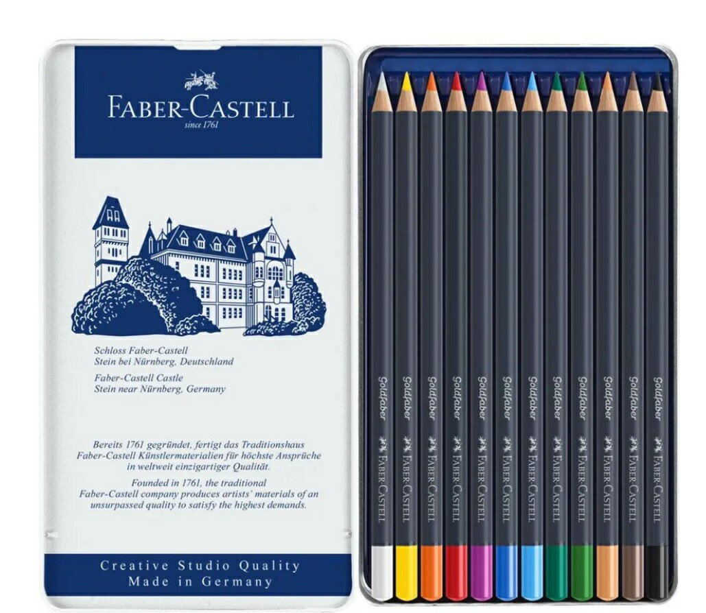 Faber-Castell goldfaber 創意工坊油性色鉛筆 12色114712